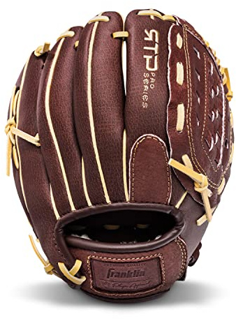Franklin Sports RTP Pro Baseballhandschuh – Erwachsene + Jugendliche Feldhandschuh – Righty – Camel