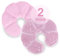 NEWGO 3-in-1 Kühlpads Brust Stillen, 2 Stück Kühlpads & Wärmekissen für die Brust, Brusttherapie, Weicher Stoff Zurück Fleece(Rosa)