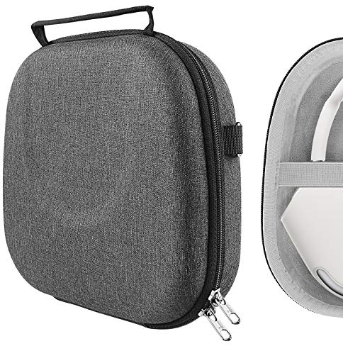 GEEKRIA Shield Custodia per Cuffie, Compatibile con Custodia per Cuffie AirPods Max, Borsa da Viaggio Rigida di Ricambio con Spazio per Smart Case e Accessori (Grigio Scuro)