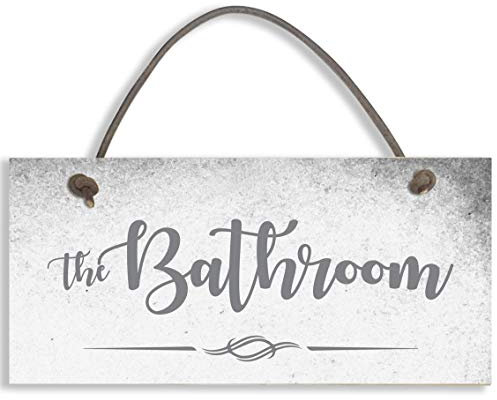 THE BATHROOM Door Sign Plaque for Toilet/Bathroom Shabby Chic Size 19 x 9cm #1298