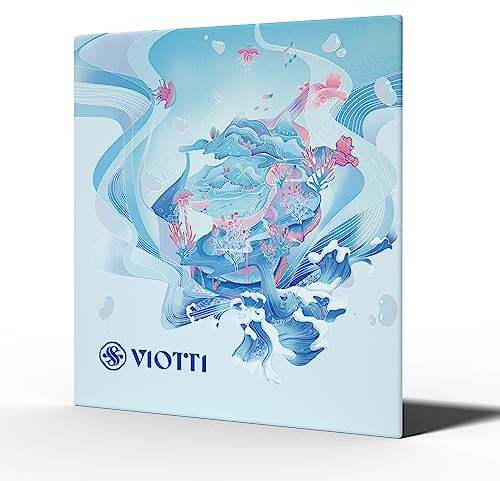 Viotti Violin Strings 4/4 Full Set | Medium Tension Synthetic-Core Strings with Gold E String for Brilliance, Power & Projection, Silver Wound D & G Strings, and Aluminum Wound A String