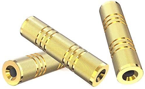 Greluma 3 Pcs 3.5mm (1/8 ) Femelle à Femelle Adaptateur Coupleur Stéréo Aux Cordon Connecteur Jack Changeur De Genre