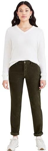 Dockers Damen Hose Weekend Chino Slim, Forest Night, 29 Extra Tall