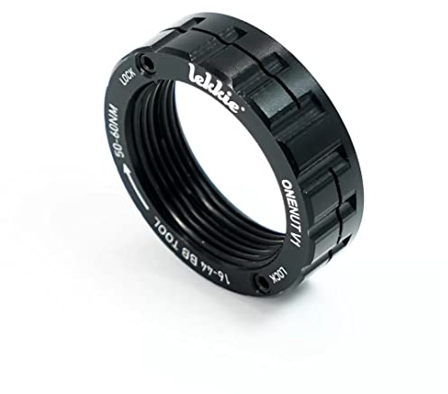 windmeile | Lekkie OneNut Verschlussring, Schwarz, kompatibel zu Bafang BBS Systeme, Befestigung des Motors, E-Bike, Pedelec
