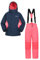 Mountain Warehouse Kinder-Ski-Set aus Unisex Winterjacke und Hose - Zweiteiler für Winter und Schnee, Winterset/Regen-Set für Jungen und Mädchen, Regen-Ganzkörperanzug Dunkelblau 3-4 Jahre
