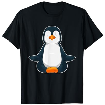 Pinguin Yoga Fitness Meditation T-Shirt
