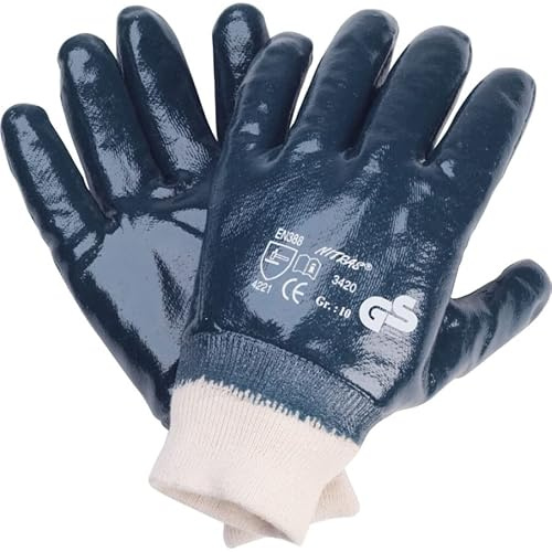Nitras 03420-11 Nitril Handschuhe, Vollbeschichtet, 11 Größe