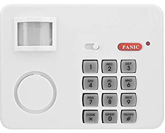 Password Wireless PIR Motion Sensor Alarm Home Security Keypad Remote Infrared Detectors for Home Door Garage Shed Caravan Shed