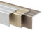 Winkelprofil 24,5 x 20 mm - Abschluss für Treppenstufen & Absätze - Vorgebohrt oder Vorgebohrt - Bodenleiste aus Aluminium (Silber, Vorgebohrt)
