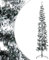 vidaXL Albero Natale Artificiale Sottile a metà Neve Fioccata 240 cm