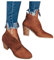 Kobilee Stivali Invernali Donna Pelle Morbidi Stringati Stivaletti Chunky Comode Autunnali con Tacco Stivali Calzino Ankle Chelsea Boots Cowboy Bassi Scamosciati Eleganti Anfibi