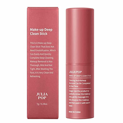 Lippenstift-Entferner-Stick | 6,8 g Make-up-Balsam-Stick | Schmelzöl mit Öl Make-up Entfernungsgel für verschmierten Eyeliner, Lippenstift und