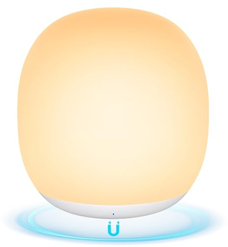 Fomyheard Nachtlicht Kinder, Led Nachttischlampe Kinder Mit Cool/Warm/RGB Farbmodi,Stilllicht Dimmbar Mit Magnetfuß, Nachtlicht Touch Mit 1h Timer,Nachtlicht Ei Aufladbar für Das Stillen,Baby Schlafen