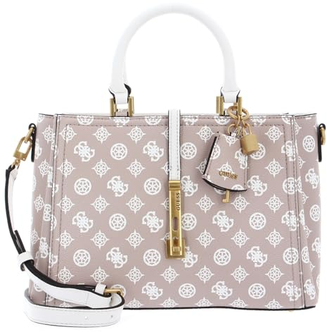 GUESS James Logo Girlfriend Satchel Rosewood Logo
