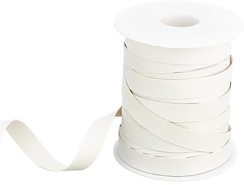 OLYCRAFT 20 Yards/18.3m Gummi Badebekleidungs Elastikband Weißes Flaches Schwimmgummiband PVC Synthetikkautschukband 1cm Breiter Elastischer Gummistreifen Schwimmzubehör Zum Nähen von Badebekleidung