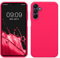 kwmobile Cover per Samsung Galaxy A15 5G Custodia - Back Case per Smartphone in Silicone TPU - Protezione Gommata - rosa shocking