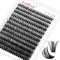 Fadlash Cluster Wimpern Extensions Einzelwimpern 60D 0.07 D Curl 15-20mm Extensions 200Pcs DIY Wimpernverlängerungen zu Hause