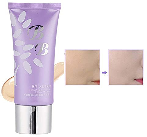 Correttore BB Cream da 60 G, Base per Trucco Schiarente e Schiarente per la Pelle del Viso, Idratante con Copertura Duratura (BB Cream Beauty Isolante-Viola Chiaro)