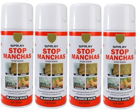 various-Pintura Spray Pulverizador Stop Manchas 400 ml Pack de 4 Unidad