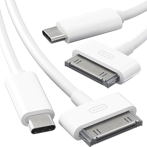 MAOTOAM 30-Pin to USB C Adapter Cable for Old iPhone 4/4S iPad 1/2/3 iPod, 1PCS 3.3Ft Type-C to 30Pin Adapter Charging Charger Data Cord