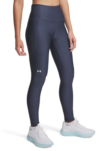Under Armour Damen Tech High Rise Leggings, (044) Downpour Grey/White, M
