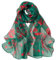 FAIRYGATE Schal Damen Tuch im Flower Muster Design - Hochwertiger Schal für Damen Mädchen - luftiges Halstuch - weiche elegante Chiffon-Stola - Frühling Sommer Herbst Winter B7205