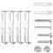 XOXVURI 4 Stück Deckenleuchte Halterung 90 mm mit Schrauben für Home Office Deckenbeleuchtung Aufhängung ampenhalterung decke deckenhalterung lampe deckenbaldachin lampen aufhängung