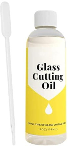 GkgWuxf 120ml Glasschneideöl, Glasschneidflüssigkeit, Fliesenschneiderflüssigkeit, Einfach zu verwendende, Glasschneider Öl für verwenden auf Glasscheiben, Spiegeln und Buntglas