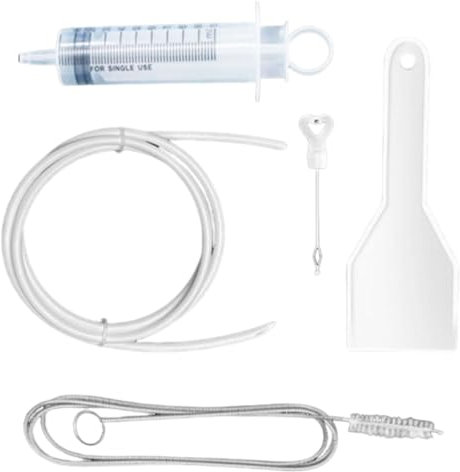 Kühlschrank-Reinigungsset – Kühlschrank-Wasserreiniger, Abflussloch-Reinigungswerkzeug, 5 x Wasserspender, Leitungen, Reinigungssets, Kühlschrank-Ausbaggerwerkzeug