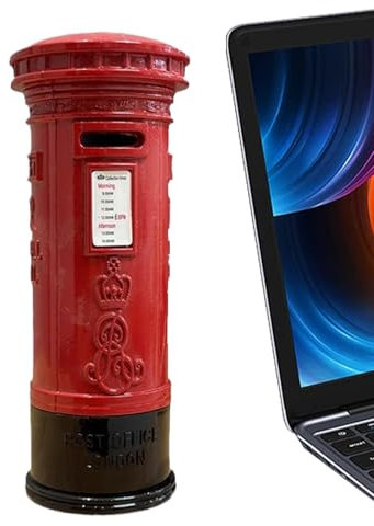 Spardose Red Mail Post,Spardose Briefkasten,Rot Metall Sparschwein London