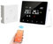 Termostato senza fili Wi-Fi, termostato caldaia a gas, a batteria, termostato per ambiente programmabile a 2 fili controllato da Tuya o Smart Life, compatibile con Alexa e Google Home (Bianco)