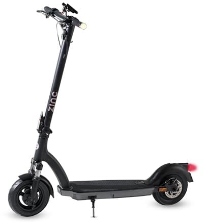 Zinc Velocity 2.0 Folding Electric Scooter for Adults and Teenagers Ages 14+ – Front and Rear Lights, Phone Holder, 10-inch Tyres, 15.5 Top Speed, Powerful 500w Motor, Fast Charging, Folding Design