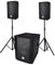 Système Sono triphonique BM Bmsonic BMS 1208, Caisson bi-amplifié 1000W - USB Bluetooth, 30cm, Satellites 8 2x200W, câbles, Pieds