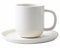 MIUFA Set of 1 Espresso Cups And Saucers In Stronger Porcelain 3.5oz,Mini Coffee Mugs Demitasse Cups