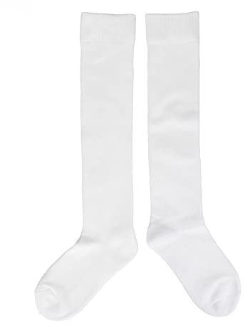 XIASABA Fechtsocken, Verdickte Baumwolle, Unisex, Schutzfechtstrümpfe für Degen, Säbel und Florett, Damen und Herren, Weiße Fechtsocken für Degen (Größe L)