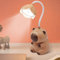 YANGUN Schreibtischlampe Kinder, Capybara Tischlampe, 2-in-1 Cartoon Schreibtischlampe mit Bleistiftspitzer,Wiederaufladbare Schreibtischlampe für Kinder,Capybara Nachttischlampe für Lektüre Studieren