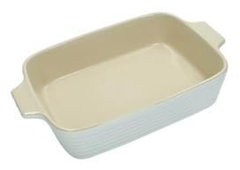 BRANDANI Pirofila teglia Piccola Bianca con Manici in Stoneware Dimensione 26 x 16,5 x h 5,5 cm