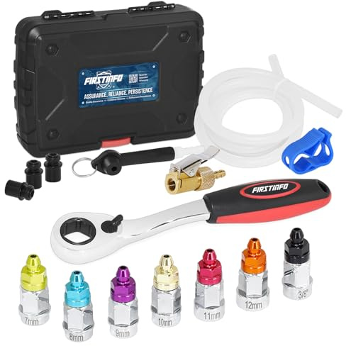 FIRSTINFO Chiave Spurgo Freni Auto e Moto 9 Pezzi 7-12mm 3/8 F3626N
