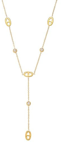 ILESTDG COLLIER DIVERSION, Cadeau De Fête Des Mères, Anniversaire, Anniversaire De Mariage, Bijoux Pour Femmes (Or)