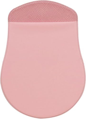 Pink Universal Stick-On Mouse Pouch Holder for Sleevefor Laptop Reusable Adhesive Storage Mouse Holder, Cover Office Worker Mouses Storage Bag for Laptop Pads