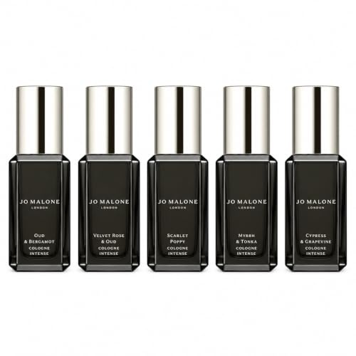 Jo Malone London | 5 Bestselling Scents Cologne Intense Discovery Collection | Limited Edition | 5 x 1.5ml | Luxury Fragrance Gift Set for Women & Men