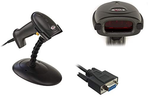 KALEA-INFORMATIQUE Handtuch Laser Barcodescanner. Mit freihändigem Portal, serieller Anschluss RS232 DB9. Für EAN, Code 39, Codabar, Code 128 usw