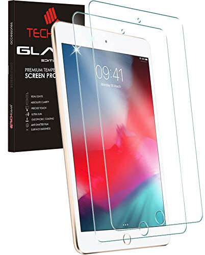TECHGEAR 2 Stück Schutzfolie kompatibel mit Neu iPad Mini 5 2019 - Schutzfolie Glas Anti-Kratzer Schutzabdeckung kompatibel mit iPad Mini 2019 [7,9 zoll]