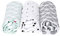 Motherhood Spucktücher Premium, Stoffwindeln, Mullwindeln, 3-er Set, Öko-Tex Standard 100, 100% naturreine Baumwolle, 70 x 80 cm, Schiffe mintgrün, (3er Pack)