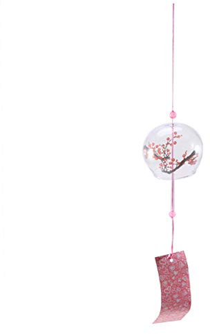Amosfun Vento Giapponesi con Campanelle a Vento in Vetro