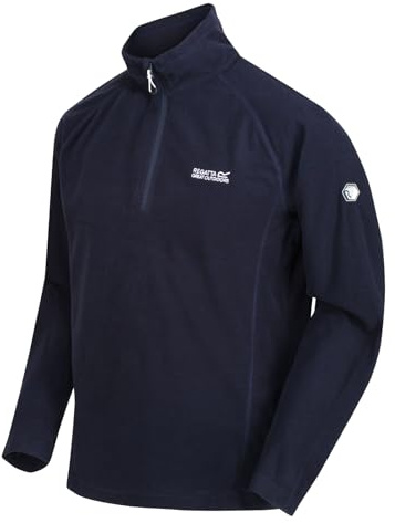 Regatta Montes Lightweight Mini STRIPE Microfleece Zip Neck Fleece - Brunswick/Nightfall, XXX-Large