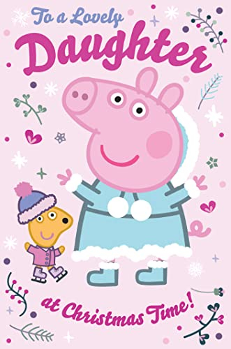 Offizielle Peppa Pig Weihnachtskarte für Tochter