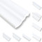 NS80 Moulures de plafond en polystyrène XPS - 20 m - Baguette de finition blanc - 80 x 70 mm - Moulures décoratives en polystyrène - Moulures décoratives