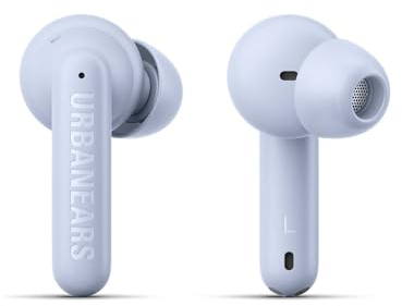 Urbanears Boo Tip True Wireless Kopfhörer, 30 Stunden Spielzeit, IPX4-bewertet als wasserfest – leicht blau, klein Mittel Groß, 1006193