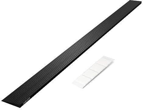 LIEKUMM 1cm High Threshold Ramp, 650kg Load Capacity Non-Slip Rubber Threshold Ramp for Bicycles, Scooter,Wheelchairs for Doorways, Driveways, Steps and Stairs